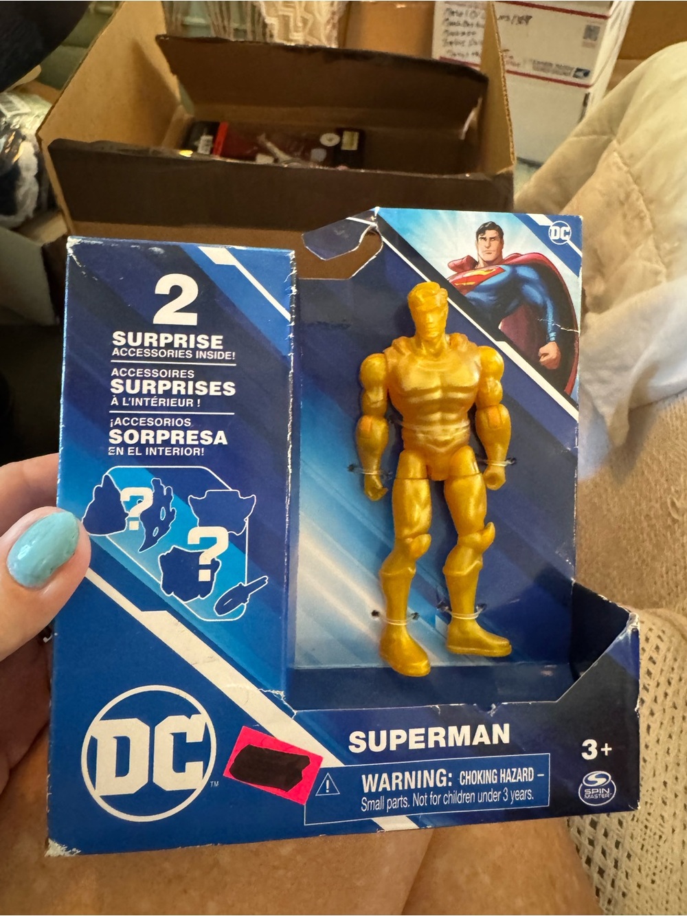 DC Gold Superman Figure